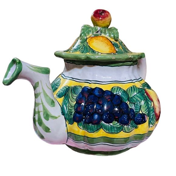 Vintage Ravello Hand Painted Italian Ceramic Teapot "Rare FInd" - Picture 4 of 8